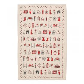 Victoria Eggs London Christmas Tea Towel